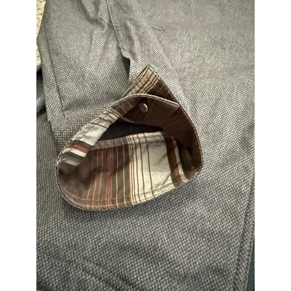 NWOT Prana Zion Bomber Jacket Men Medium Gray Full Zip Pockets Nylon Stretch - Picture 5 of 14